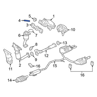 Mercury OE - Exhaust Manifold Stud