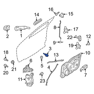 Mercury OE - Front Left Door Lock Cylinder