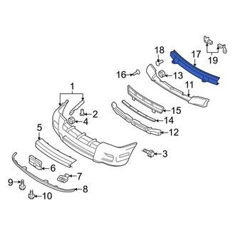 Mercury OE - Front Bumper Impact Bar