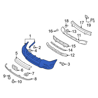 Mercury OE - Front Bumper Cover