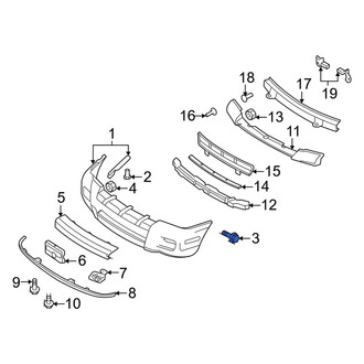 Mercury OE - Bumper Cover Screw
