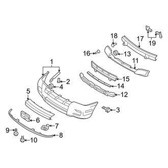 Mercury OE - Front Bumper - Bumper & Components