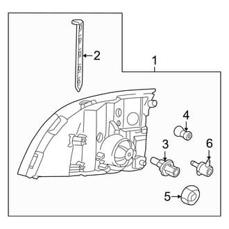 Mercury OE - Front Lamps - Headlamp Components