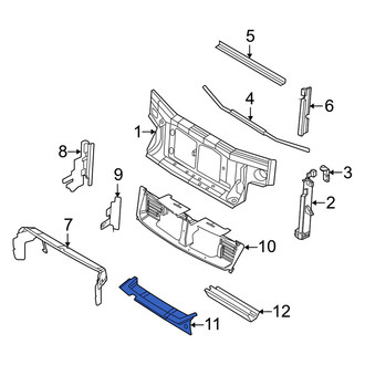 Mercury OE - Front Lower Radiator Support Air Deflector