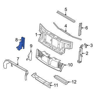 Mercury OE - Front Right Radiator Support Baffle