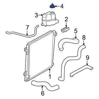 Mercury OE - Engine Coolant Reservoir Cap