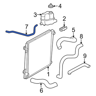 Mercury OE - Engine Coolant Overflow Hose