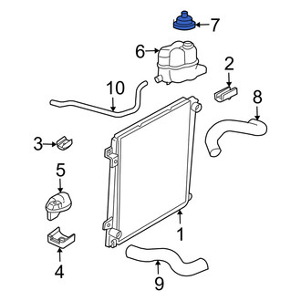 Mercury OE - Engine Coolant Reservoir Cap