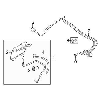 Mercury OE - Cooling - Trans Oil Cooler (4.6L 6-Speed)