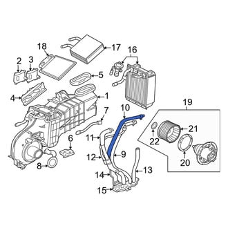 Mercury OE - HVAC Heater Hose