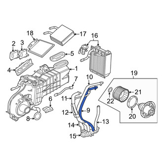 Mercury OE - HVAC Heater Hose