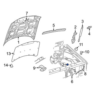 Mercury OE - Front Hood Stop Buffer