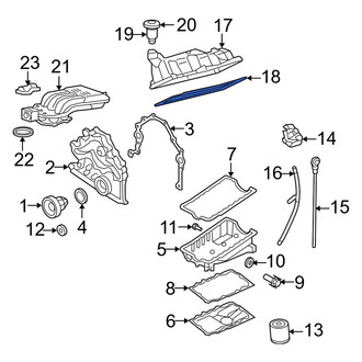 Mercury OE - Engine Valve Cover Gasket