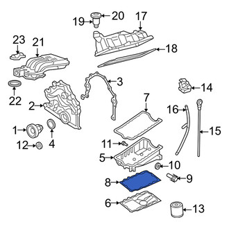 Mercury OE - Lower Engine Oil Pan Gasket