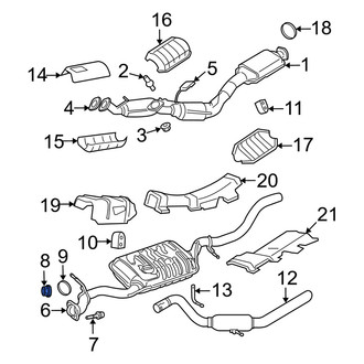 Mercury OE - Exhaust Muffler Nut