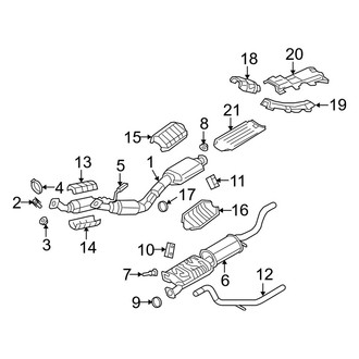 Mercury OE - Exhaust System - Exhaust Components (4.6L)