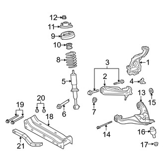 Mercury OE - Front Suspension - Suspension Components (RWD)