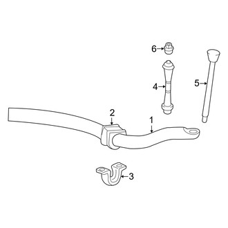 Mercury OE - Front Suspension - Stabilizer Bar & Components (RWD)