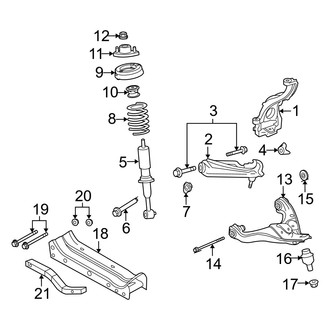 Mercury OE - Front Suspension - Suspension Components (AWD)