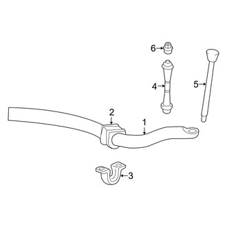 Mercury OE - Front Suspension - Stabilizer Bar & Components (AWD)