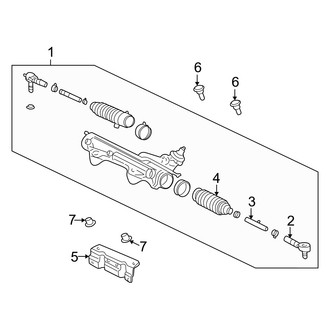 Mercury OE - Steering Gear & Linkage (4.0L)