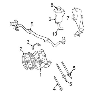 Mercury OE - Steering Gear & Linkage - Pump & Hoses (4.6L)