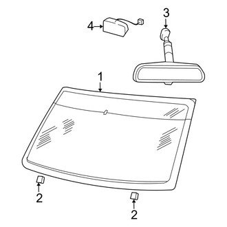 Mercury OE - Windshield - Glass