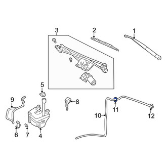 Mercury OE - Windshield Washer Hose Connector