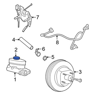 Mercury OE - Brake Master Cylinder Reservoir Cap
