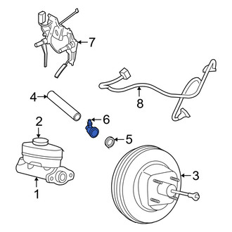 Mercury OE - Power Brake Booster Check Valve
