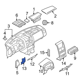 Mercury OE - Instrument Panel Bezel