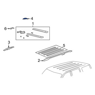 Mercury OE - Rear Left Roof Rack Cover