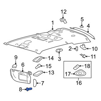 Mercury OE - Sun Visor Light Bulb