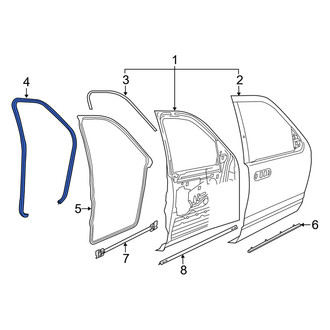 Mercury OE - Front Door Seal