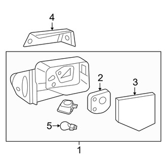 Mercury OE - Front Door - Outside Mirrors