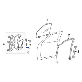 Mercury OE - Front Window Motor Rivet