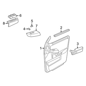Mercury OE - Front Door - Interior Trim (Base / Premier)