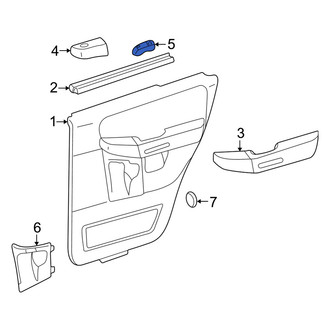 Mercury OE - Front Right Door Window Switch