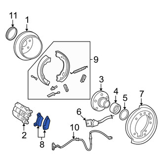 Mercury OE - Rear Disc Brake Pad Set