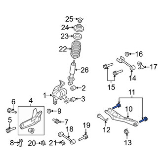 Mercury OE - Rear Upper Suspension Control Arm Bolt