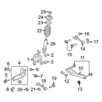 Mercury OE - Suspension Strut Nut