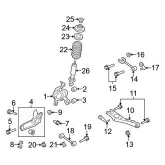 Mercury OE - Rear Suspension - Suspension Components