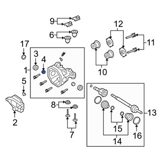 Mercury OE - Rear Drive Axle Shaft Bearing