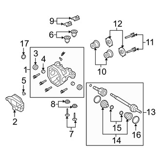 Mercury OE - Rear Suspension - Axle Housing