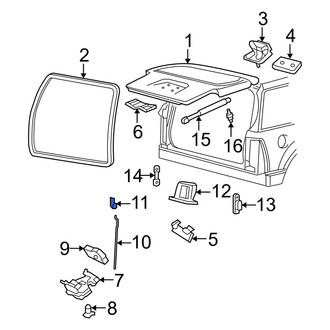 Mercury OE - Liftgate Latch Control Rod Clip