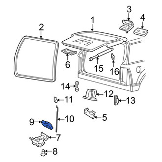 Mercury OE - Front Left Door Lock Actuator Motor