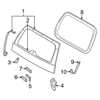 Mercury OE - Lift Gate - Glass