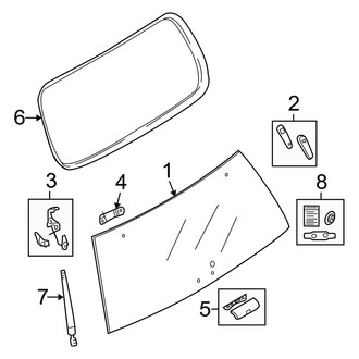 Mercury OE - Lift Gate - Glass