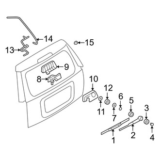 Mercury OE - Lift Gate - Wiper & Washer Components
