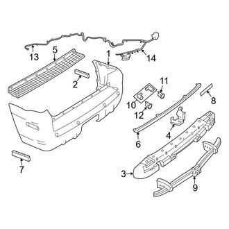 Mercury OE - Rear Bumper - Bumper & Components